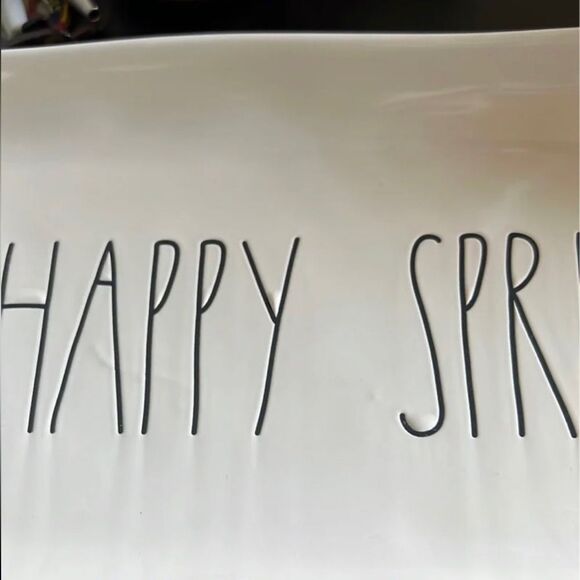 Rae Dunn Happy Spring Serving Tray - Picture 3 of 3